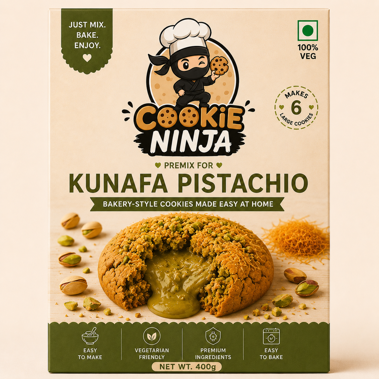 Kunafa Pistachio Premix